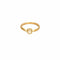 Bague 54 Bague solitaire jonc en or jaune 750 sertie d’une perle de culture 58 Facettes LP1271/BET