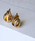 Boucles d'oreilles Boucles d'oreilles clip flamme en or jaune 18kt et diamants 58 Facettes