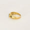 Bague 57 Bague jonc en or jaune 750 sertie de diamants et saphirs 58 Facettes LP1294/13