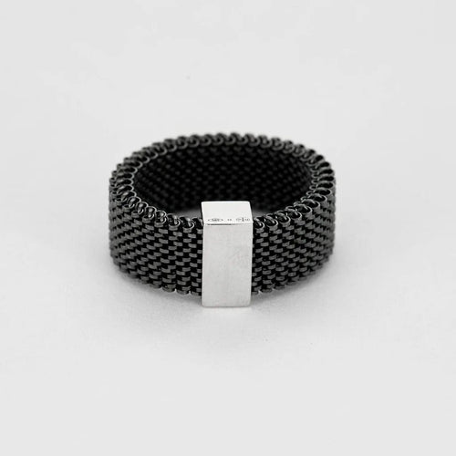 Bague 60 Mauboussin Mes mains sur ta taille - Bague en acier et or blanc 58 Facettes LP1272/BET