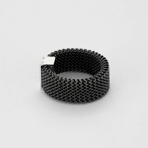 Bague 60 Mauboussin Mes mains sur ta taille - Bague en acier et or blanc 58 Facettes LP1272/BET