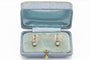 Boucles d'oreilles Boucles d'oreilles en or jaune et blanc avec diamants 58 Facettes 10190-4