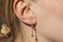 Boucles d'oreilles Boucles d'oreilles pendantes en or jaune, platine et diamants 58 Facettes 11217