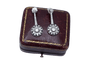 Boucles d'oreilles Art déco - Boucles d'oreilles en or jaune, platine et diamants 58 Facettes 10723