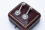 Boucles d'oreilles Art déco - Boucles d'oreilles en or jaune, platine et diamants 58 Facettes 10723