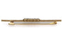 Broche Broche ancienne oblongue - Or jaune 18 carats, platine et diamants 58 Facettes 9232