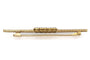 Broche Broche ancienne oblongue - Or jaune 18 carats, platine et diamants 58 Facettes 9232