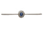 Broche Broche ancienne en or jaune, saphir et diamants taille ancienne 0,50 ct 58 Facettes 10607