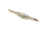 Broche Broche en or jaune 18 carats et platine avec diamants 0,95 ct et perle 58 Facettes 10611