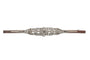 Broche Broche Art déco géométrique en or jaune 18 carats et platine, diamants 58 Facettes 10838