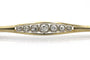 Broche Broche allongée en or jaune, platine et diamants 58 Facettes 10964