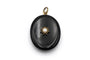 Pendentif Pendentif médaillon porte-photo en onyx avec perle, fin XIXe-XXe 58 Facettes 11349