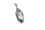 Pendentif Art déco - Pendentif en platine et or blanc 14 carats, aigue-marine et diamants 58 Facettes 11467