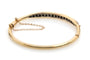 Bracelet Bracelet rigide ouvrant en or bicolore 14 carats et diamants 58 Facettes 10080