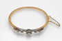 Bracelet Bracelet ancien en or jaune et argent avec diamants 1,40 ct 58 Facettes 10273