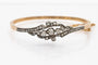 Bracelet Bracelet ancien en or jaune et argent avec diamants 58 Facettes 10274