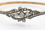 Bracelet Bracelet ancien en or jaune et argent avec diamants 58 Facettes 10274