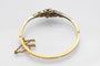 Bracelet Bracelet ancien en or jaune et argent avec diamants 58 Facettes 10274