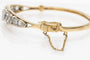 Bracelet Art déco - Bracelet en or jaune et blanc, diamants et saphirs 58 Facettes 10720