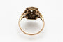 Bague 57 Bague Art déco en or jaune 18 carats et platine avec diamants 58 Facettes 9436