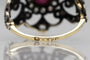 Bague 58 Bague ancienne en or jaune 0,585 et argent avec rubis et diamants 58 Facettes 9297