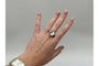 Bague 57 Charlotte Lynggaard - Bague en or blanc 18 carats avec aigue-marine et diamants 58 Facettes 9629