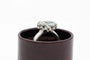 Bague 57 Charlotte Lynggaard - Bague en or blanc avec aigue-marine et diamants 58 Facettes 9629