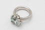 Bague 57 Charlotte Lynggaard - Bague en or blanc avec aigue-marine et diamants 58 Facettes 9629