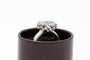 Bague 57 Charlotte Lynggaard - Bague en or blanc 18 carats avec aigue-marine et diamants 58 Facettes 9629