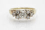 Bague 55 Bague bicolore en or jaune et blanc avec diamants 58 Facettes PJK01