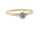 Bague 59 Bague solitaire ancienne en or jaune et diamant 58 Facettes 111666