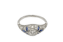 Anello Art Deco con diamanti, anni 1920 