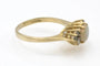 Bague 56 Bague vintage en or jaune avec opale et diamants 58 Facettes 11577