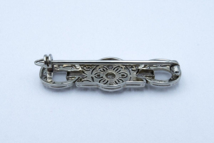 Broche Broche Art déco en platine et diamants 58 Facettes 10583