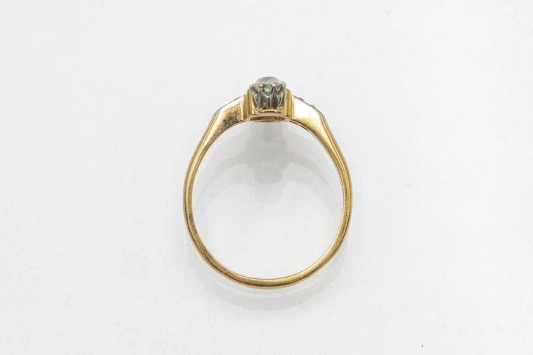Bague 58 Bague Art déco en or 18 carats, émeraude et diamants 58 Facettes 10598