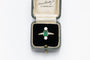 Bague 58 Bague Art déco en or 18 carats, émeraude et diamants 58 Facettes 10598