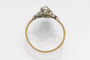 Bague 56 Bague ancienne émeraude et diamants en or jaune 18 carats et platine 58 Facettes 9987