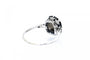 Bague 59 Art déco - Bague en platine avec diamant 0,85 ct et saphir synthétique 58 Facettes 11777