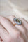 Bague 55 Bague micro-mosaïque bouquet de fleurs en or jaune 58 Facettes