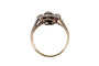Bague 50.5 Bague Art déco saphir facetté et diamants en or 14 carats et platine 58 Facettes 11769