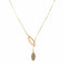 Collier Collier asymétrique contemporain en or jaune 18 carats 58 Facettes CVCO33