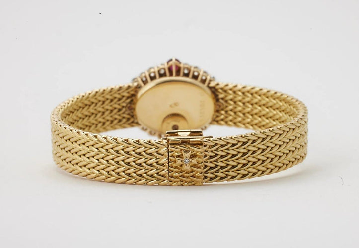 Montre Vacheron Constantin - Montre en or jaune 750 avec diamants et rubis 58 Facettes