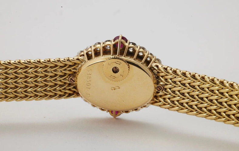 Montre Vacheron Constantin - Montre en or jaune 750 avec diamants et rubis 58 Facettes