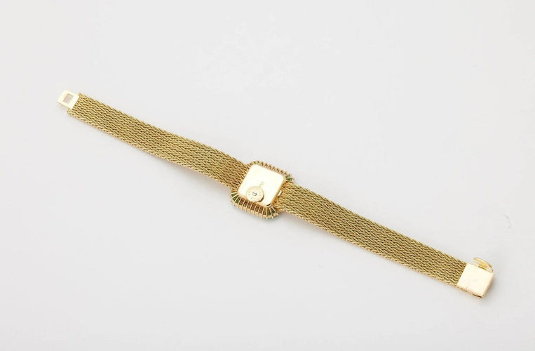 Montre Vacheron Constantin - Montre en or jaune 750/1000, diamants et émeraudes 58 Facettes