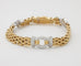 Bracelet Wempe - Bracelet en or jaune et blanc 750/1000, diamants 58 Facettes