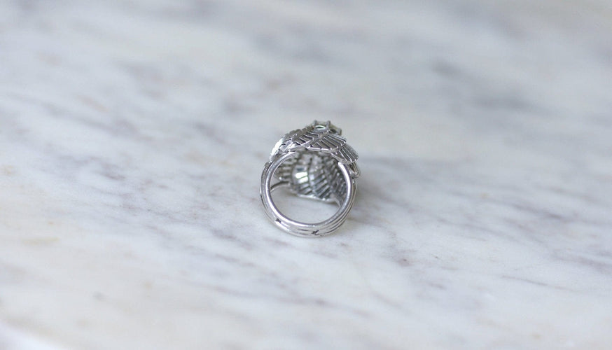 Bague Bague Boule Spirale - Diamant 1,25 ct en platine 58 Facettes