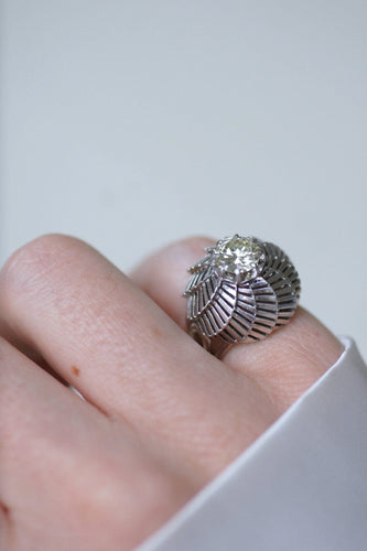 Bague Bague Boule Spirale - Diamant 1,25 ct en platine 58 Facettes