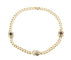 Collier Collier diamants, rubis et émeraude en or jaune 750/1000 58 Facettes