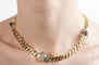 Collier Collier diamants, rubis et émeraude en or jaune 750/1000 58 Facettes