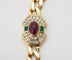 Collier Collier diamants, rubis et émeraude en or jaune 750/1000 58 Facettes